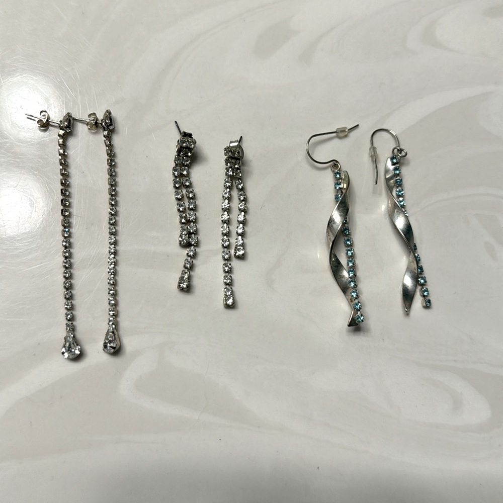 Set of 3 Dangly Earrings